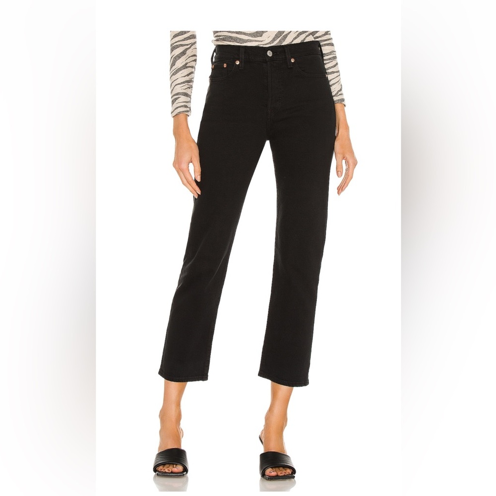 Levi's Wedgie Straight Black Jeans for Women